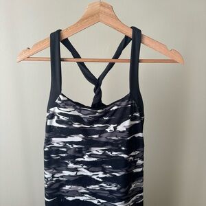 Balance Collection Outdoor Black and White Dress